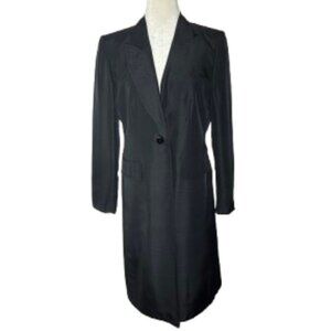 Talbots Black Long Trench Coat